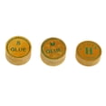 thumbnail image 3 of koolsoo High Quality Artificial Pigskin Snooker or Pool Cue Tips Yellow 11mm Soft, 3 of 6