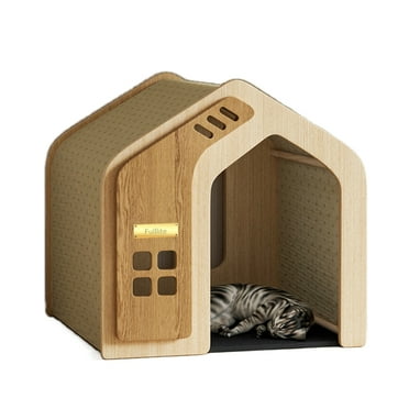 Fulllite Dog kennels, Dog House Indoor for Small Dogs or Cats, Cozy Wooden Design, Small Indoor Bed House
