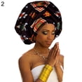 thumbnail image 5 of African Traditional Wax Print Head wrap Scarf, Women Multi-Color Headband, 5 of 8