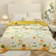 thumbnail image 4 of Edredón de verano estampado lavable | Manta edredón fina | Manta acondicionadora suave y transpirable | 100 x 150 cm | Ropa de cama ligera multiusos | Habitación de Huéspedes Casa Viajes | Cuidado, 4 of 7