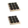 thumbnail image 3 of Maytalsory Rustic Wood Earring Card Holder with Tray for Jewelry Display Showcasing Collection 9 Pair Black 2Set, 3 of 6