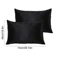 thumbnail image 3 of Velvet Pillowcases Standard Size 2 Pack – Soft Envelope Closure Pillow Covers for Hair and Skin, Summer Dorm and Bedroom Bedding, Multicolor Polyester, 3 of 6