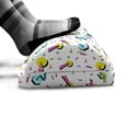 thumbnail image 5 of Vintage Foot Rest, 80's Fashion Style Retro Geometrical Doodle Funky Lines Circles Triangles, Non-Slip Backing Adjustable Ergonomic Memory Foam Leg Support for Office, Multicolor, by Ambesonne, 5 of 5