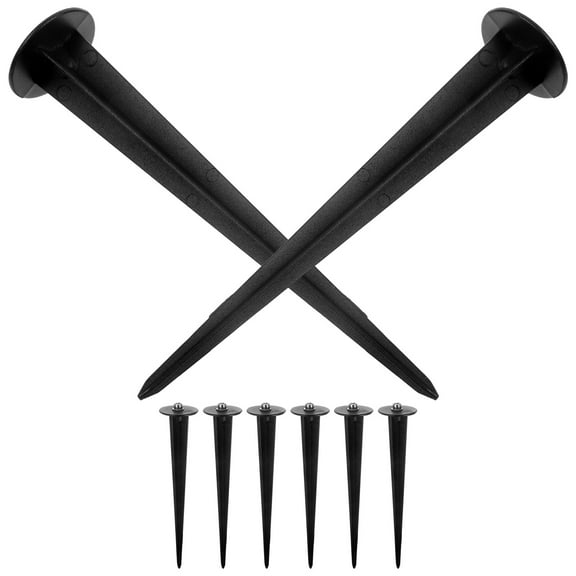 8 Pcs Garden Ground Accessories Replacement Stakes for Lights Parts Solar Outdoor Flood