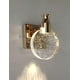 thumbnail image 1 of Lámpara de pared de cristal, mesita de noche, salón, baño, tocador, pasillo 13*18cm (dorado, tamaño pequeño), 1 of 5