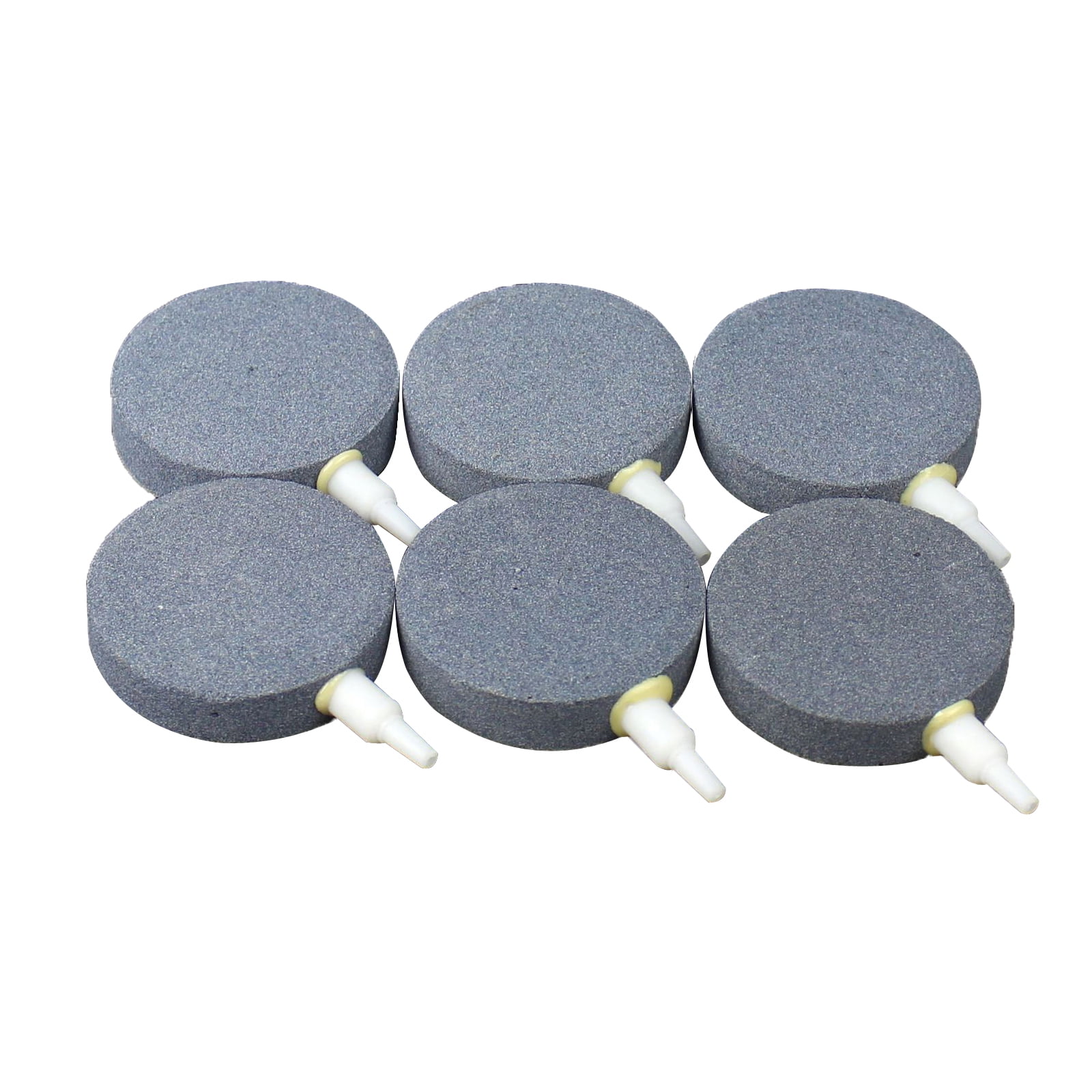 Aquaneat 6 Pcs Air Bubble Stone Aquarium 23/8" Disc Fish Tank Stone