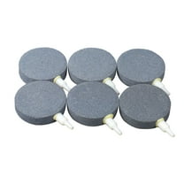 Aquaneat 6 Pcs Air Bubble Stone Aquarium 2-3/8" Disc Fish Tank Stone