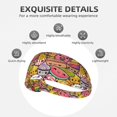 thumbnail image 2 of Headbands For Women/Men, Fruit-Flavored Ice-Cream Elastic Soft Sweat Band Sports Hair Bands For Women & Men'S Hair, Moisture Wicking Workout Head Bands For Running, Gym,Yoga, 2 of 8
