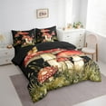 thumbnail image 2 of Erosebridal Red Mushroom Bedding Sets Twin Size, Botanical Leaves Comforter Sets with Sheets, Breathable 7-Piece, 2 of 5