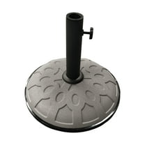25-Pound Resin Compound Umbrella Base Grey
