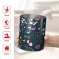 thumbnail image 5 of 12oz Coffee Tumblers Pioneer Flower Floral Print Pattern Stainless Steel Vacuum Insulated Travel Tumbler Coffee Cups Mug with Lid and Straw with Cleaning Brush for Cold & Hot Drinks, 5 of 5