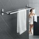 thumbnail image 5 of Toallero Doble, Toallero De Pared Para Baño, Toallero De Pared De 2 Barras De Acero Inoxidable Pulido, Toallero De Baño - 40Cm, 5 of 5