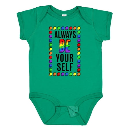 

Inktastic Always Be Yourself- LGBT Rainbow Gift Baby Boy or Baby Girl Bodysuit