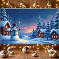 thumbnail image 5 of Winter Wonderland Snowman Banner Holiday Decoration Christmas Theme for Holiday Party Indoor Decoration Outdoor Celebration, 5 of 9