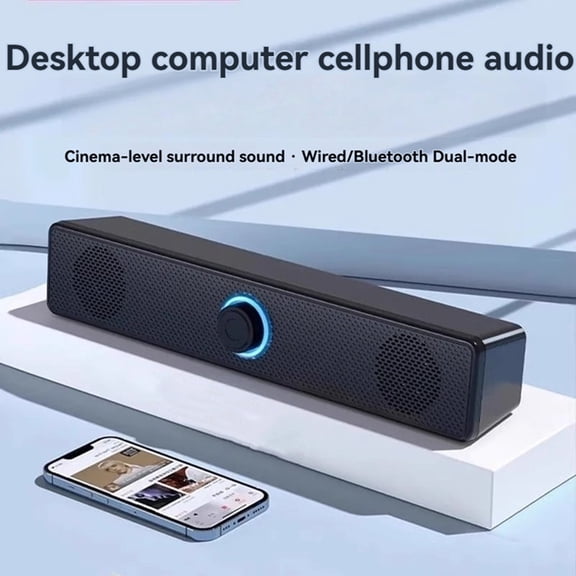 PC Soundbar Wireless Bluetooth Speaker USB Powered Soundbar for TV Pc Laptop Gaming Home Theater Audio System A