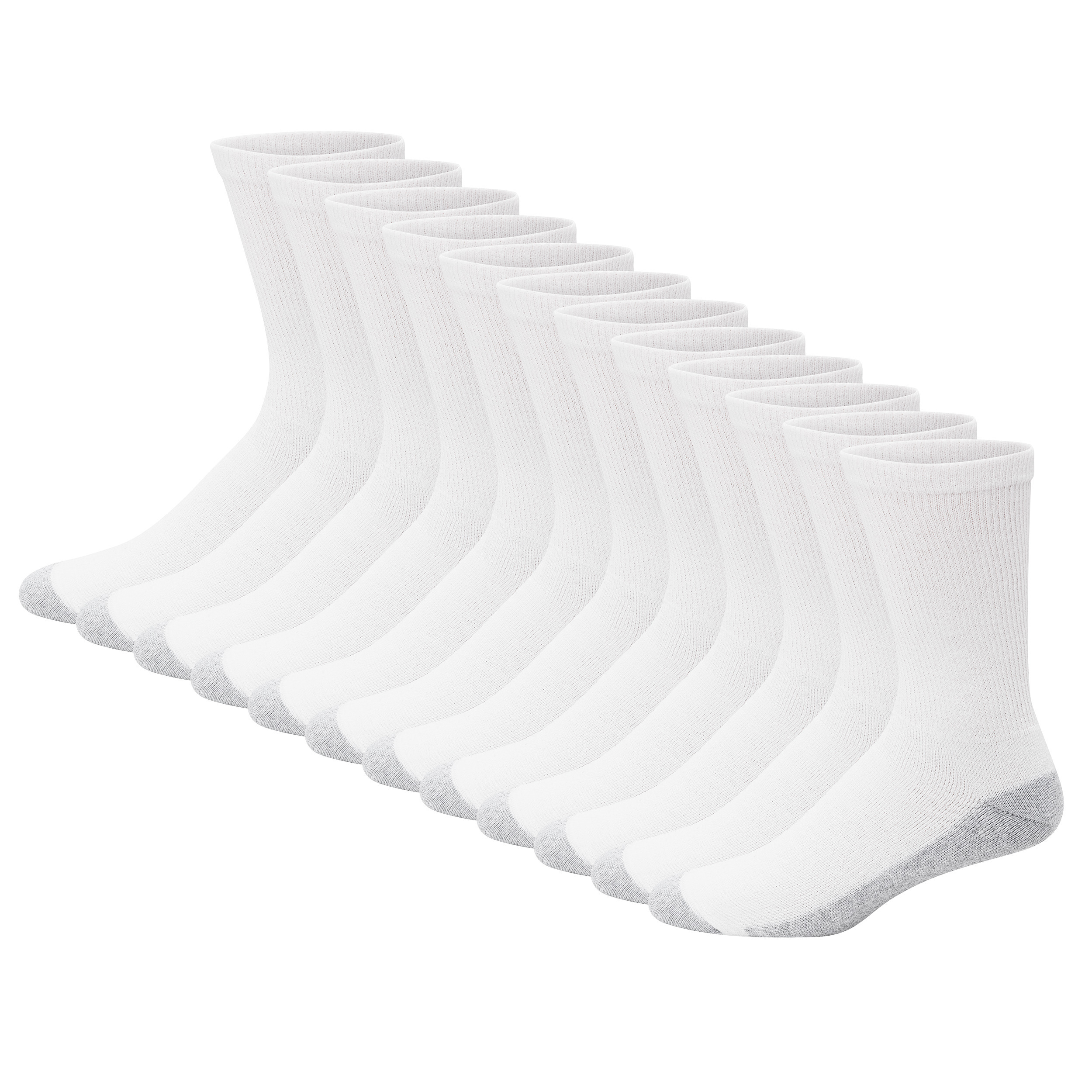 Hanes Men's Double Tough Crew Socks, 12-Pack photo 1