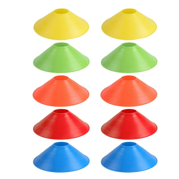 Worgeous 10pcs Sports Training Soccer Cones Mini Football Agility Cones for Basketball Football Running Drills Sports Games Skating Training