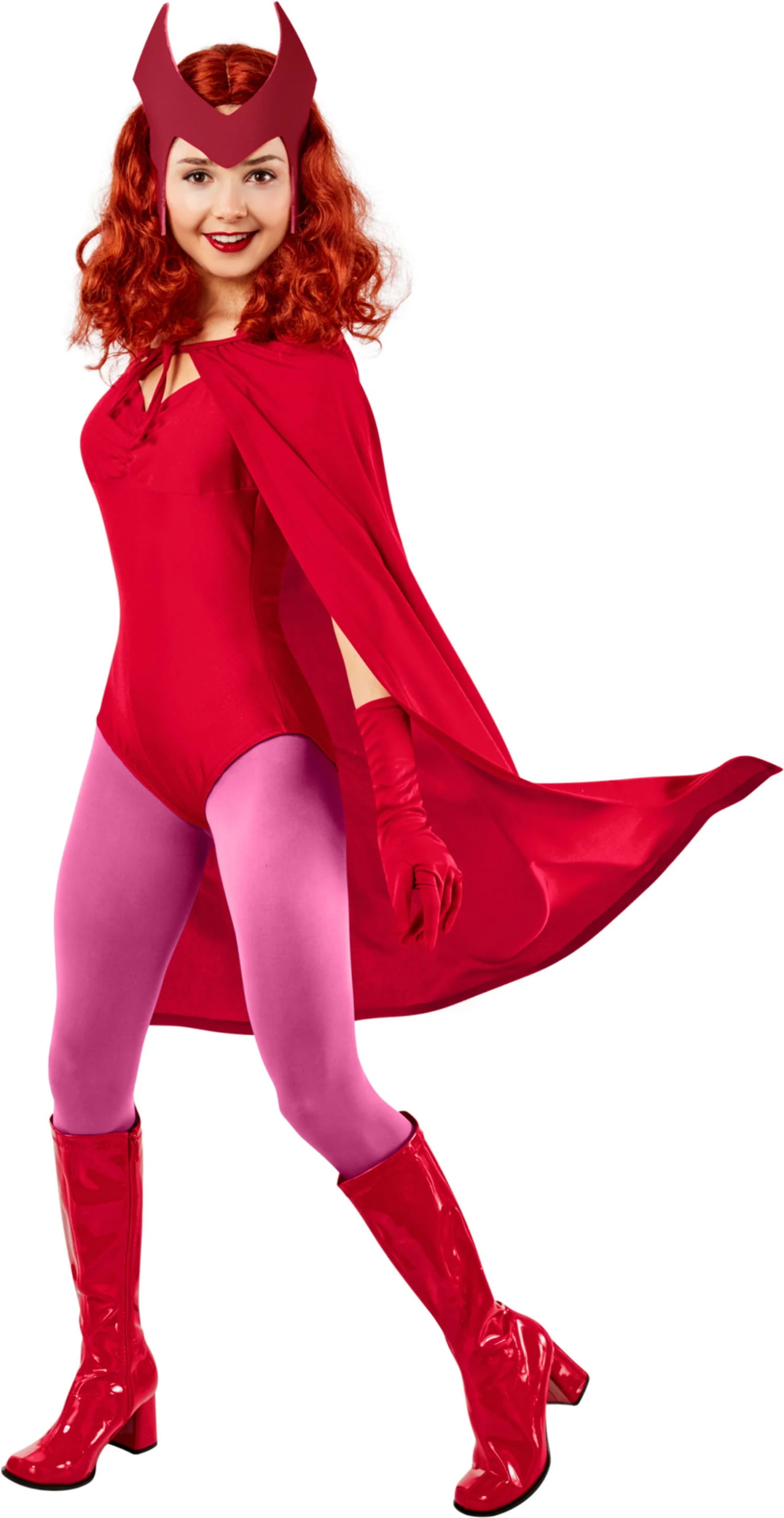 Wandavision Costume, Scarlet Witch Girls Kids Halloween Role Play