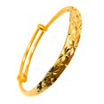 thumbnail image 6 of Bracelet Thicken Adjustable Golden Women Imitation Gold Plated Bangle for Banquet, 6 of 8