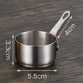 thumbnail image 1 of Luckyn Casserole à Sauce en Acier Inoxydable, Casserole à Lait Mini Antiadhésive, Petite Casserole Argentée (60 ml), 1 of 10
