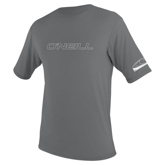 O'NEILL Men's Basic Skins UPF 50+ Short Sleeve Sun Shirt,Smoke,XX-Large