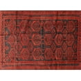 thumbnail image 1 of Ahgly Company Machine Washable Indoor Rectangle Traditional Red Area Rugs, 5' x 7', 1 of 7