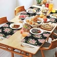 thumbnail image 2 of Pioneer Flower Floral Print Pattern Summer Placemats Table Placemats Set Of 4-Linen Kitchen Washable Placemats Table Mats 12x18 Inch Non-Slip Heat Resistant, 2 of 6