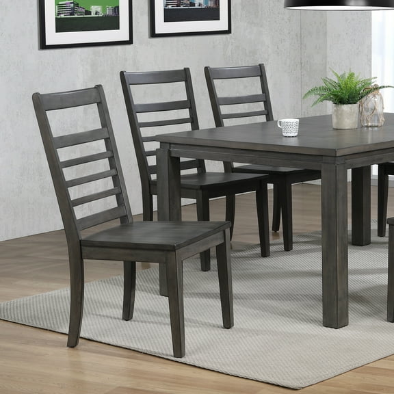 Large Wood Dining Chair - Modern Farmhouse Style - Comfortable Seating for Kitchen or Dining Room