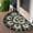 ZY1015-19, variant on Cute Cat Half Circle Doormat, Non Slip Washable Semi Circle Area Rug for Indoor Outdoor Entrance