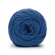 Peaches & Creme Solid 4 Medium Cotton Yarn, Royal 2.5oz/70.9g, 120 Yards