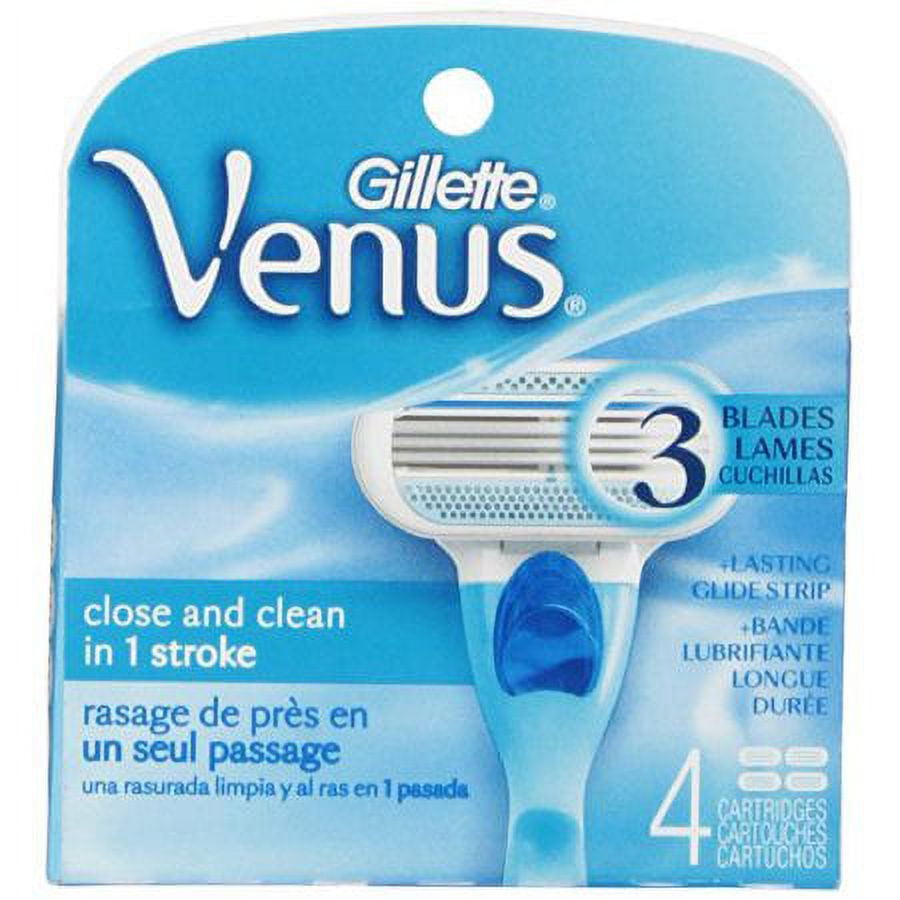 2 x Gillette Venus 4 Refill Razor Cartridges Blades for Women