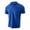 Blue, variant on JLFKNG Summer Mens T-Shirt Tops Casual V Neck Textured Polo Shirts Slim Fit Solid Color Short Sleeve Cotton T Shirts Comfy Summer Clothes