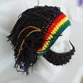 thumbnail image 2 of Gorro de peluca Gorro de barba Gorro de máscara tejido a mano Gorro de lana cálido decorativo para niños, 2 of 6