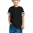 thumbnail image 4 of RXIRUCGD 2025 Vêtements d'Été pour Enfants, T-shirt à Rayures pour Garçons et Filles, Mode Mignon, Col Rond, Manches Courtes, 4 of 7