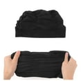 thumbnail image 5 of Unique Bargains 1 Pc Pleated Style  Swim Cap 5.91"x9.25" Black, 5 of 6