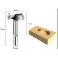thumbnail image 1 of Juego de brocas avellanadoras con punta de carburo, 38-65 mm para madera, instalación de puertas esféricas, cajones y madera contrachapada, herramienta para trabajar la madera de 5 piezas, 1 of 5