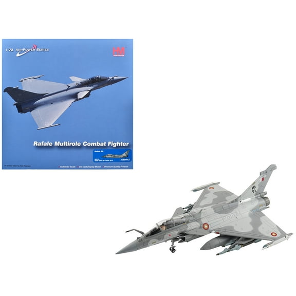 Dassault Rafale EQ Fighter Aircraft "QA210" (2019) Qatar Emiri Air Force "Air Power Series" 1/72 Diecast Model Hobby Master