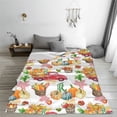 thumbnail image 5 of Pofeuu Fall harvest truck pumpkin Print Ultra-Soft Micro Fleece Blanket,for Bed Or Sofa,All Season Throw Blankets Flannel Blanket-80"x60", 5 of 7