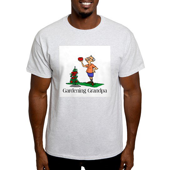 CafePress - Gardening Grandpa Light T Shirt - Men's Classic Cotton T-Shirts