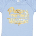 thumbnail image 4 of Inktastic Prayer Power Gold Boys or Girls Baby Bodysuit, 4 of 5