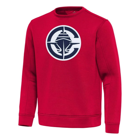 Men's Antigua  Red LA Clippers Relevant Pullover Sweatshirt