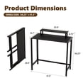 thumbnail image 3 of Ktaxon Folding Writing Computer Desk Home Office Study PC Writing Table, Black, 3 of 7