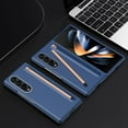 thumbnail image 5 of Dteck for Samsung Galaxy Z Fold 3 Case with Tempered Glass Screen Protector, Durable Hard Rugged Case with S Pen Holder + Free Stylus for Galaxy Z Fold 3,Blue, 5 of 7