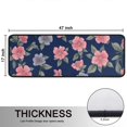 thumbnail image 5 of Kitchen Rugs Sets Of 2,Pioneer Flower Floral Print Pattern Anti Fatigue Kitchen Mat Rugs Non Slip Washable,Decorative Kitchen Floor Mats for Kitchen,Sink,Laundry,17"x47"+17"x47", 5 of 5