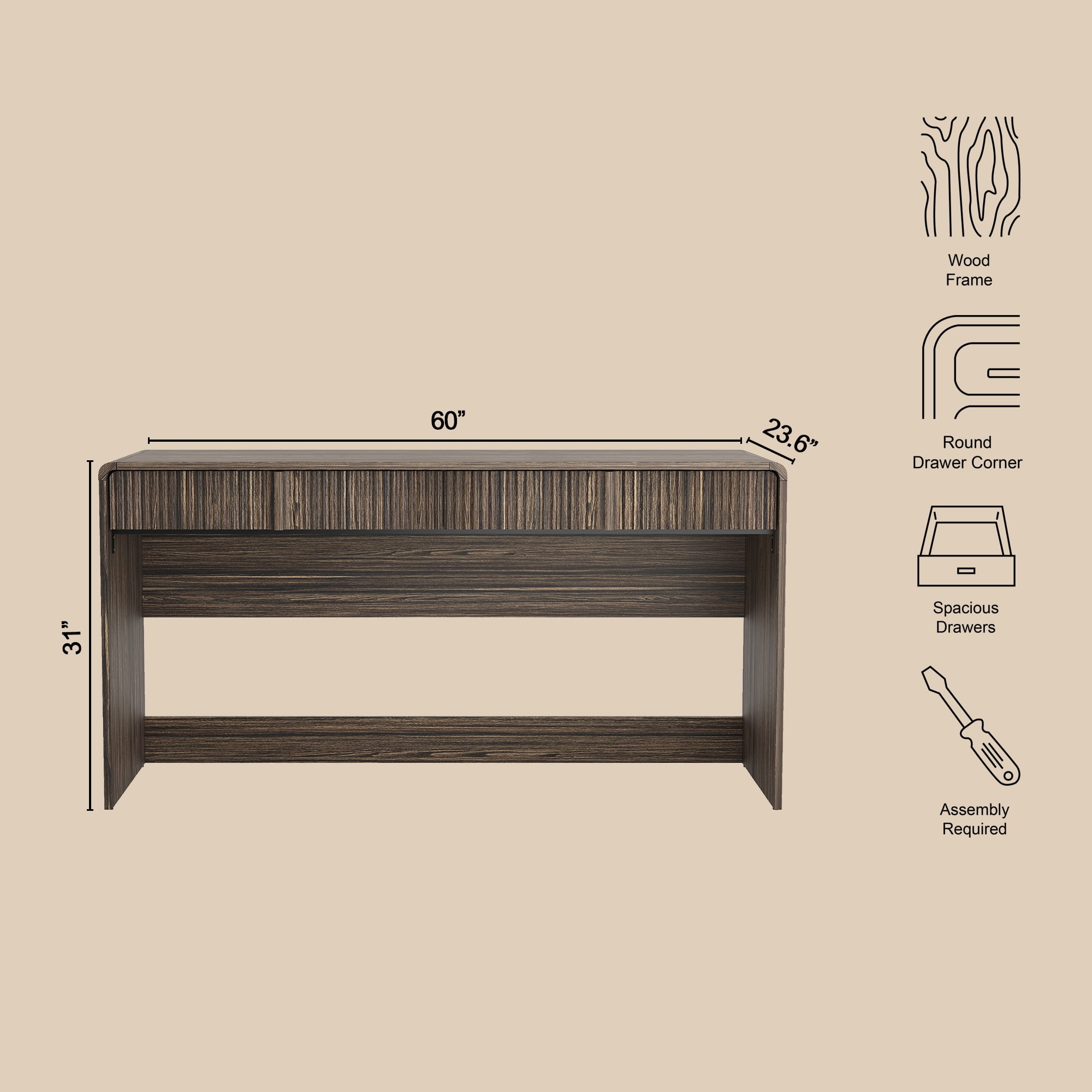 Writing Desk, Walnut
