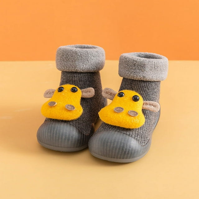 LSLJS Baby's First Walkers Chaussures d'Hiver pour Bébé Tout-Petit Chaussures de Sol pour Bébé Chaussures d'Intérieur pour Enfants Chaussures d'Hiver Mignonnes, Chaussures pour Enfants
