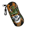 thumbnail image 2 of ZICANCN Sunglasses Soft Case, Samurai Skull Head Neoprene Zipper Eyeglass Case for Men Women, 2 of 9