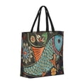 thumbnail image 2 of Vsdgher Rich Fish print Tote Bag for Women Shoulder Bag with Zipper Large Shoulder Bag Handle Handbag Portable Washable for Travel, Work, 2 of 8