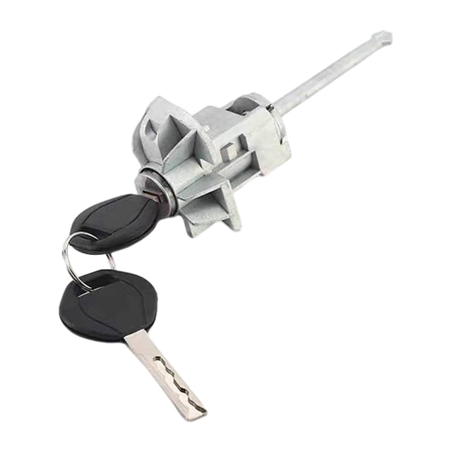 Conjunto de barril de cilindro de cerradura de puerta delantera kusrkot ajuste de Metal lado izquierdo del conductor cilindro de la cerradura