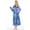 Blue Animal, variant on Long Satin Robes for Women Lightweight Silky Soft Full Sleeves Bathrobe Cozy Housecoat Loungewear with Pockets